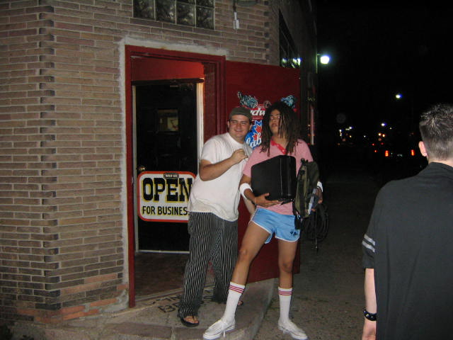 Seth + random dude after the show Seth + random dude after the show