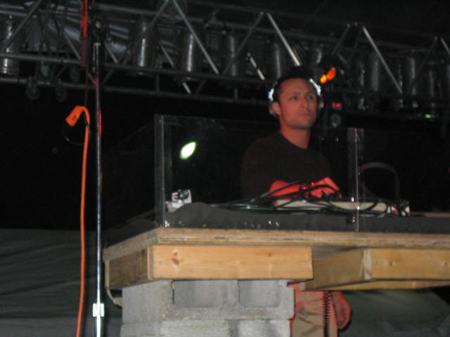 DJ Ryan Elliot outside at Dally in the Alley DJ Ryan Elliot outside at Dally in the Alley
