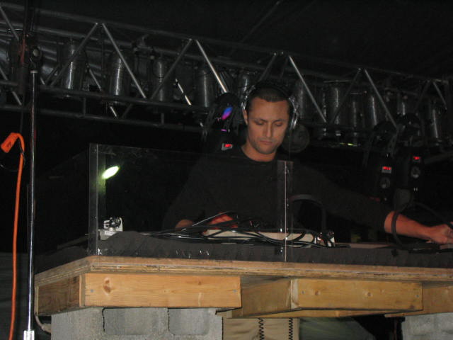 DJ Ryan Elliot outside at Dally in the Alley DJ Ryan Elliot outside at Dally in the Alley